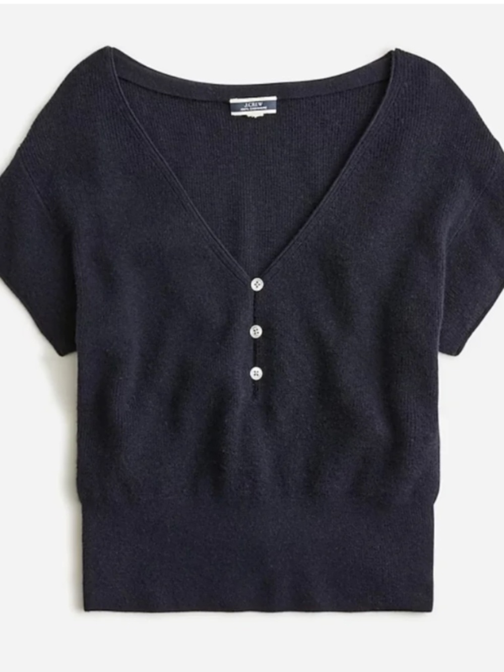 44. J.Crew Featherweight cashmere V-neck T-shirt